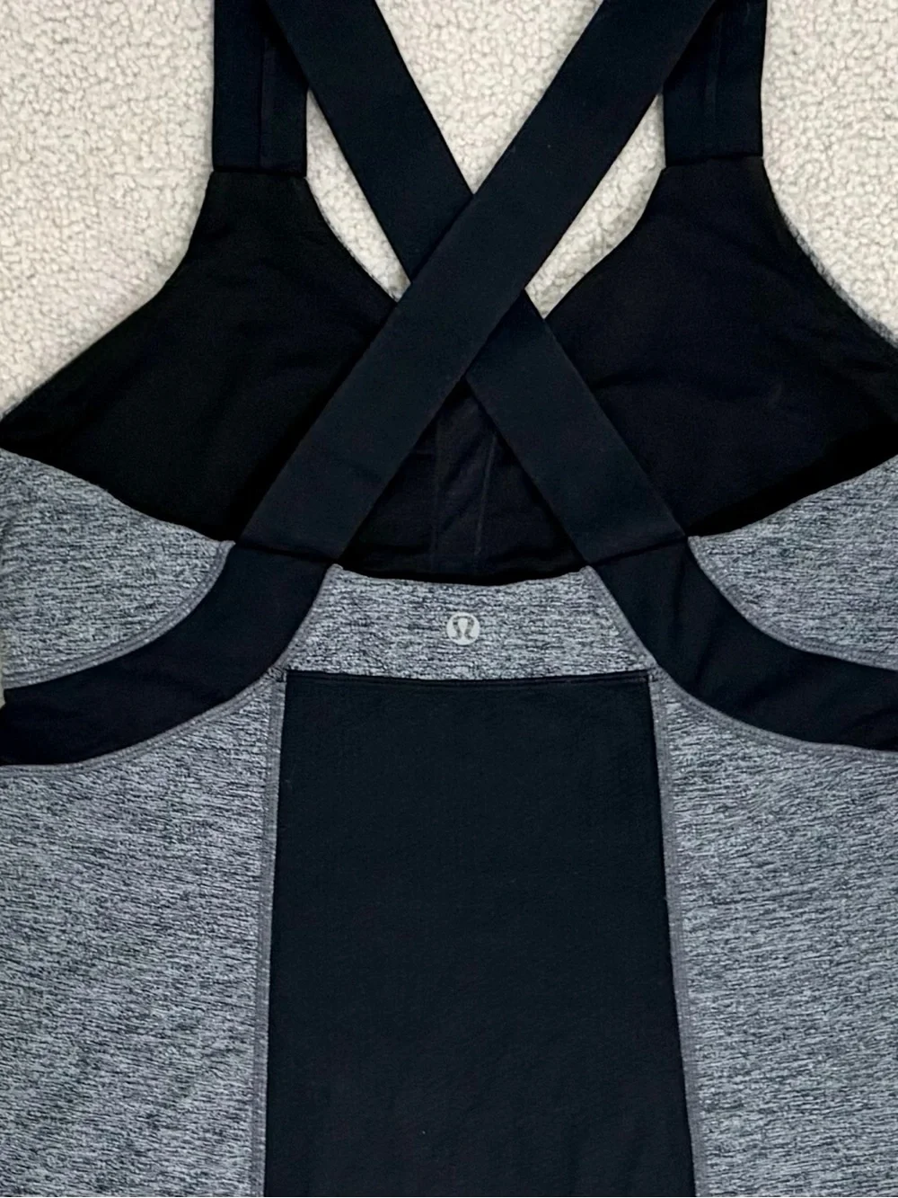 lululemon grey push your limits tank top